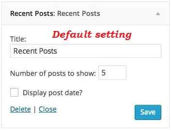 How to Display Images in Default WordPress Recent Post