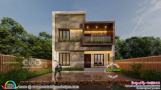 Front view of a 4 bedroom contemporary home