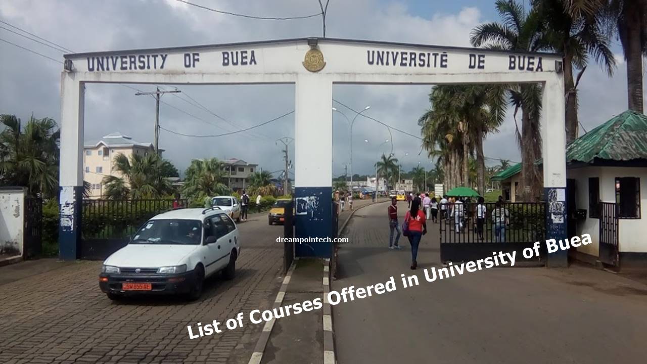 List of Courses Offered in University of Buea