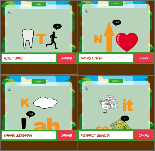 Kunci Jawaban Tebak Gambar Level 41 42 43 Kunci Ujian