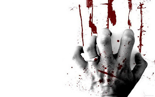 Hand bloody wallpaper widescreen desktop