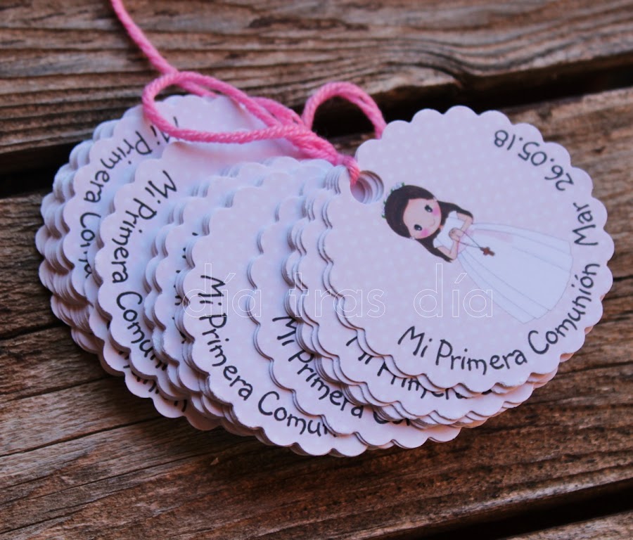 Etiquetas personalizadas Primera Comunión