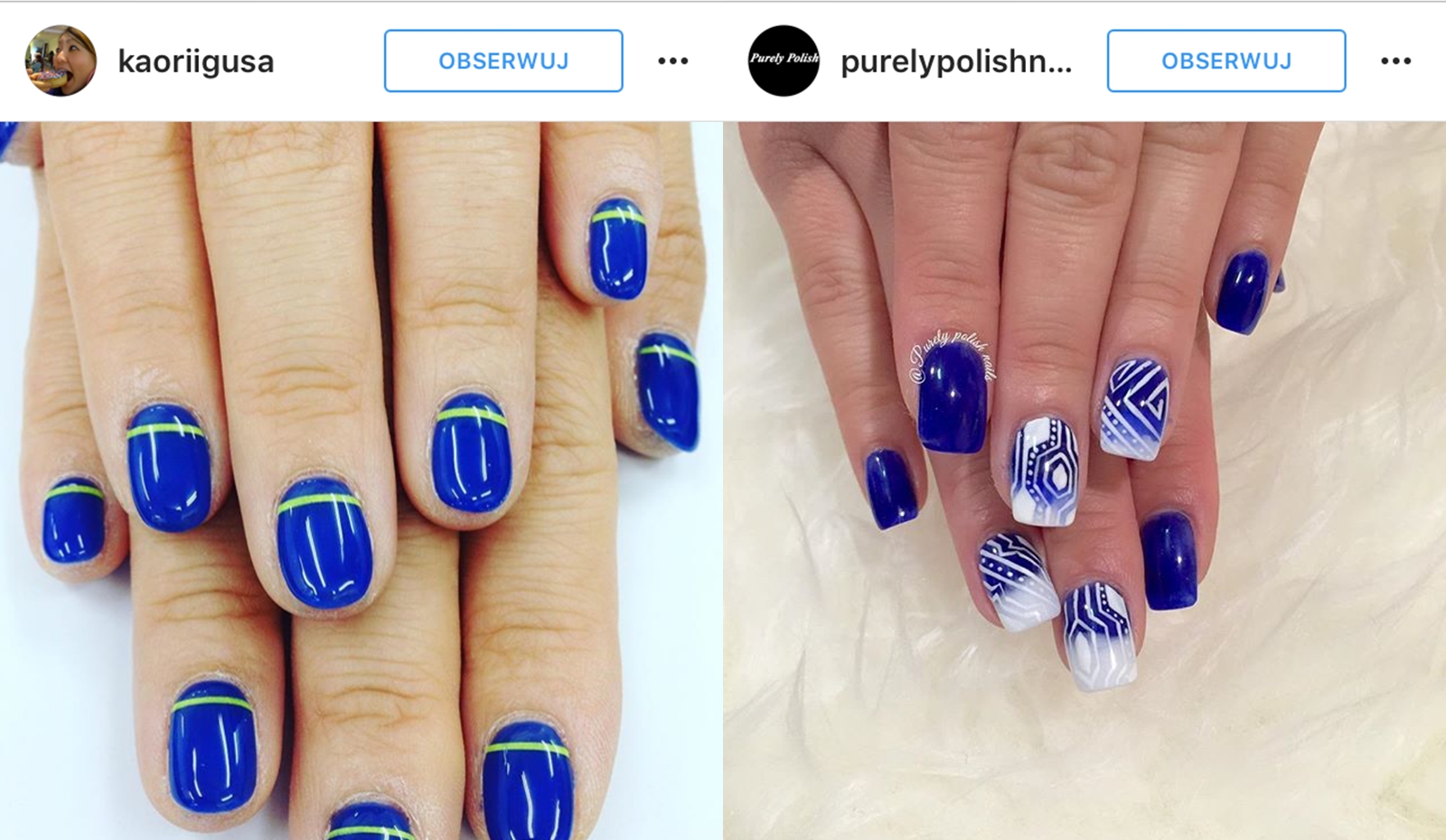 Niebieskie Paznokcie Hit Galeria I Zdjecia Zdobienia Paznokci