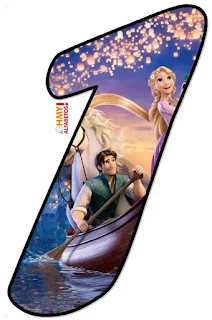 Abecedario de Flynn y Rapunzel en Barca. Flynn and Rapunzel Alphabet.