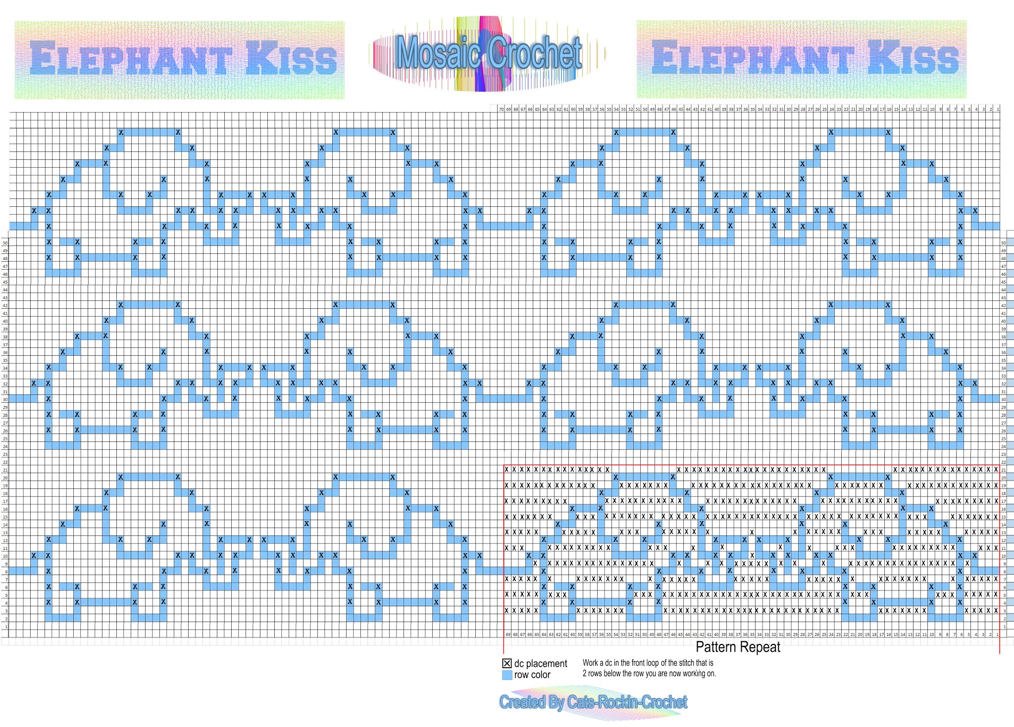 CatsRockinCrochet, Free Crochet and Knit Patterns MOSAIC CROCHET