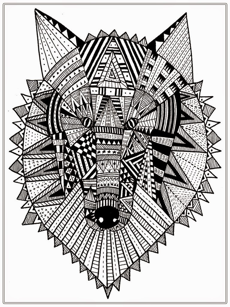 Realistic Wolf Adult Coloring Pages  Realistic Coloring Pages