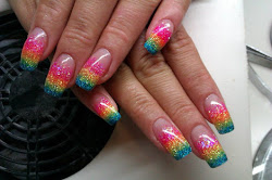 glitter ombre nail multicolored nails bling most try adorable diet health