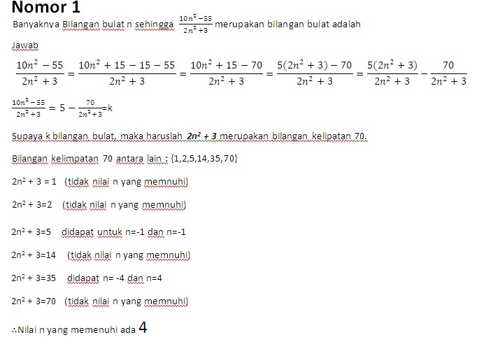 Contoh Soal Olimpiade Matematika Sma Dan Pembahasannya Kumpulan Soal Pelajaran 8
