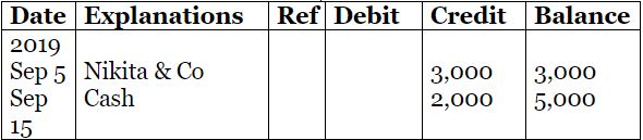 Accounting Ledger- Problem and Solution-01