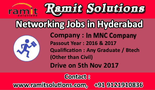 Jobs On Networking In MNC Company