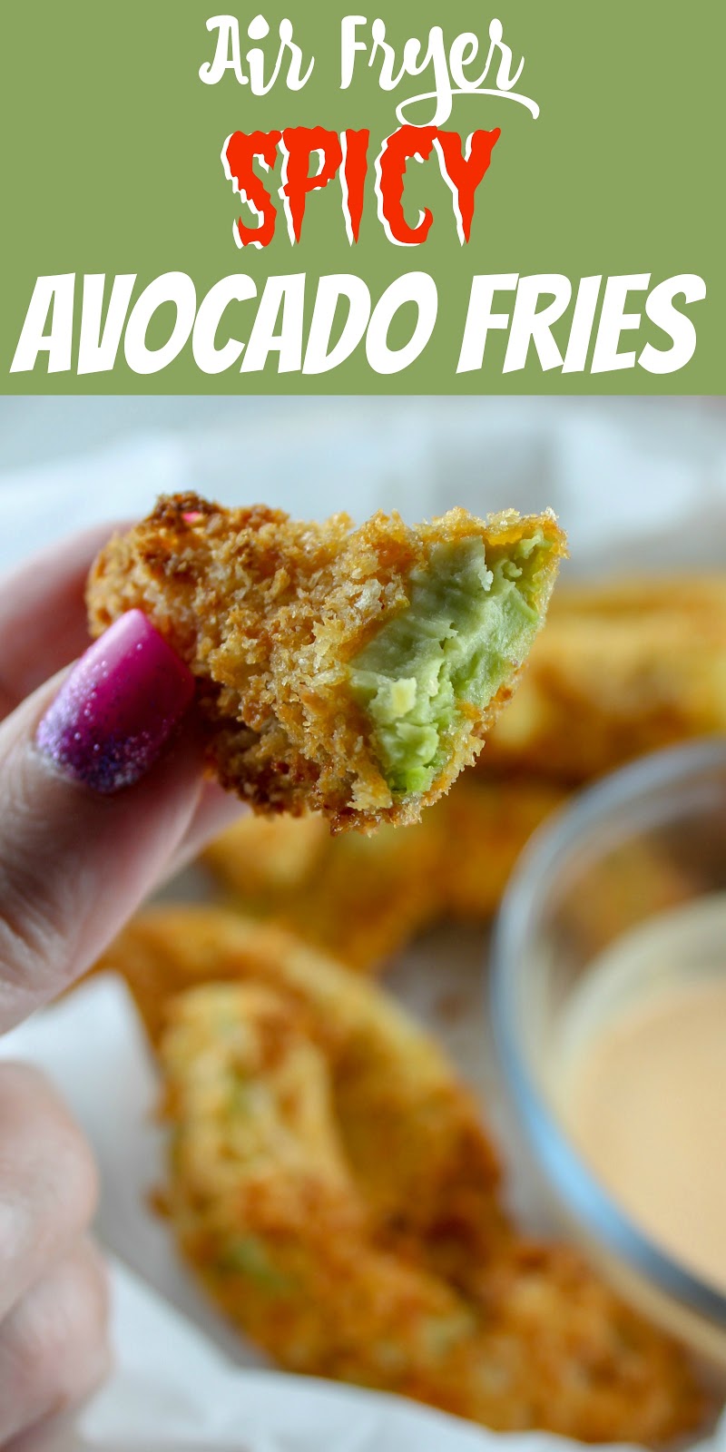 Air Fryer Spicy Avocado Fries - The Food Hussy