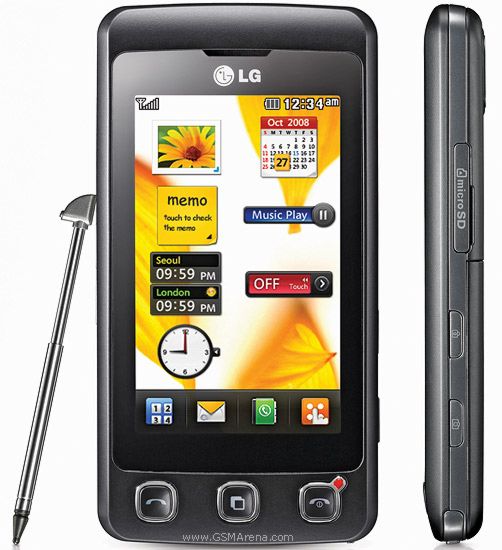 mobile: LG KP500 -cheap touch phone