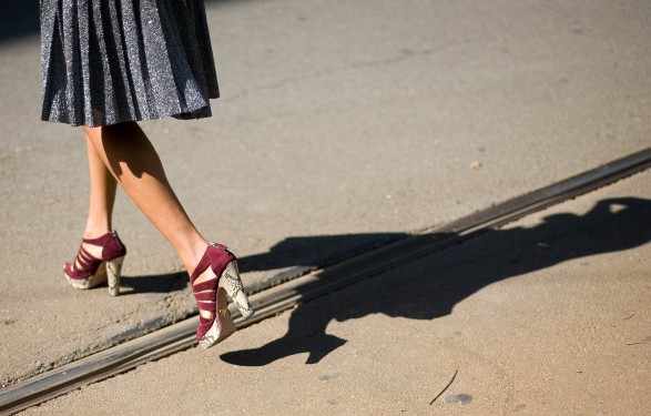 Burgundy trend streetstyle