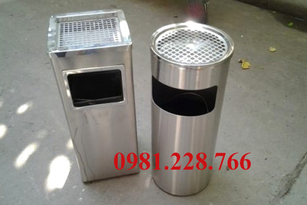 thùng rác inox loại lớn