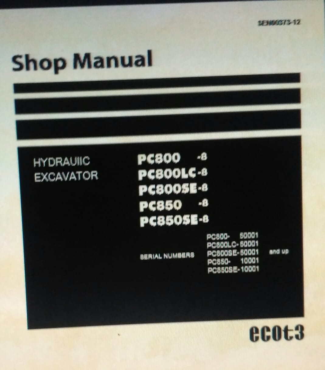Shop Manual pc800-8 pc800lc-8 pc850-8 | Berita Manual Book
