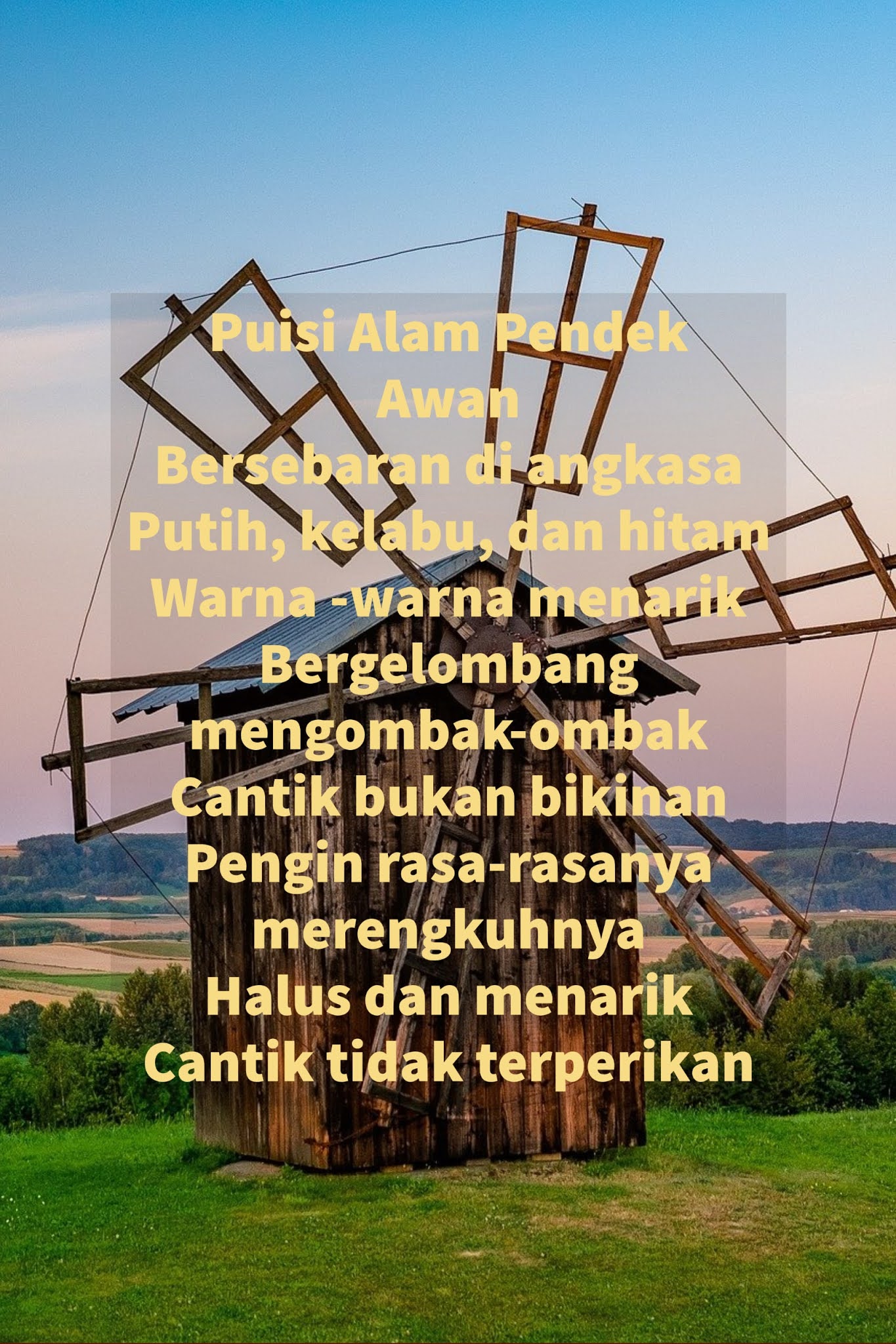 Puisi Keindahan Alam Indonesia - IMAGESEE