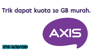 Cara beli paket Axis 20Gb