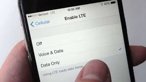 Use Data Only on LTE
