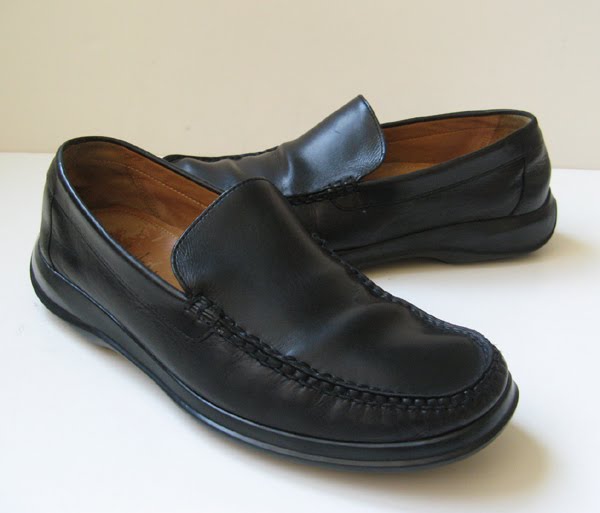 COLE HAAN NIKE AIR BLACK LOAFERS DRESS SHOES SIZE 7