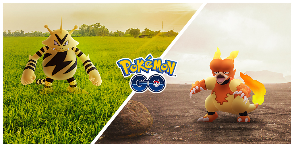 Pokémon GO (Mobile) terá dois Dias Comunitários em novembro; Electabuzz e Magmar serão as estrelas