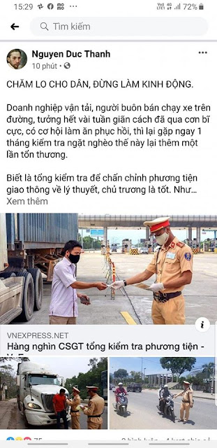 Chăm lo cho dân, đừng làm kinh động và cho dân sợ!