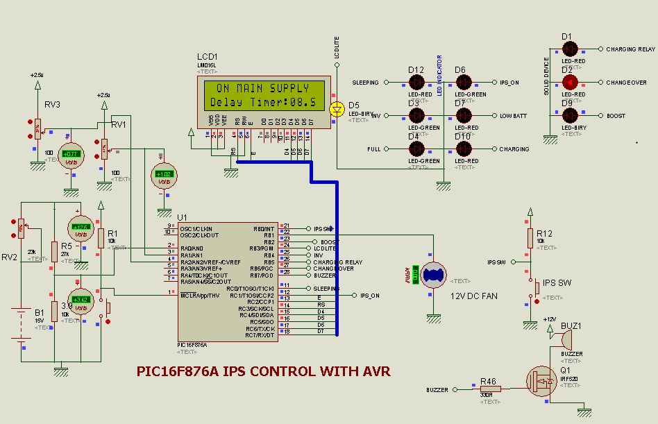 Dc Power Supply Circuit Diagram In Proteus