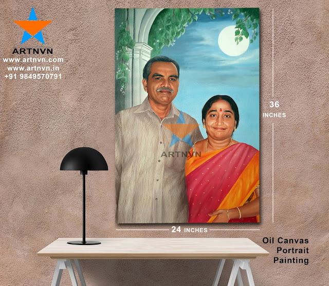 Top Best Professional Oil Canvas Portrait Photo Painting Artist in Hyderabad Telangana INDIA