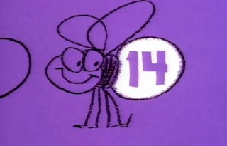 there are the lightning bugs at the Glowworm Jamboree, they show the numbers 1-14. Sesame Street The Great Numbers Game