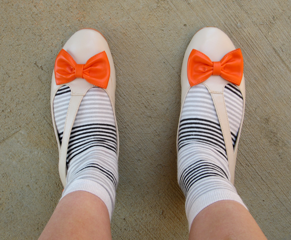 Floral Prints And Common Sense Creamsicle Shoes