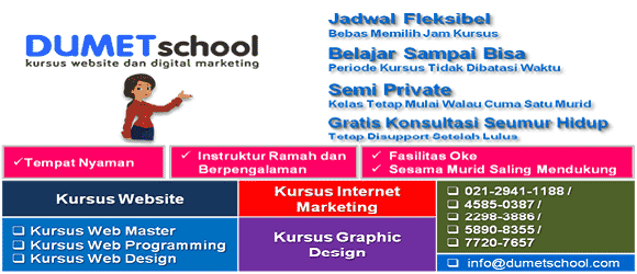 Kursus Website dan Internet Marketing Jakarta, Depok, Tangerang