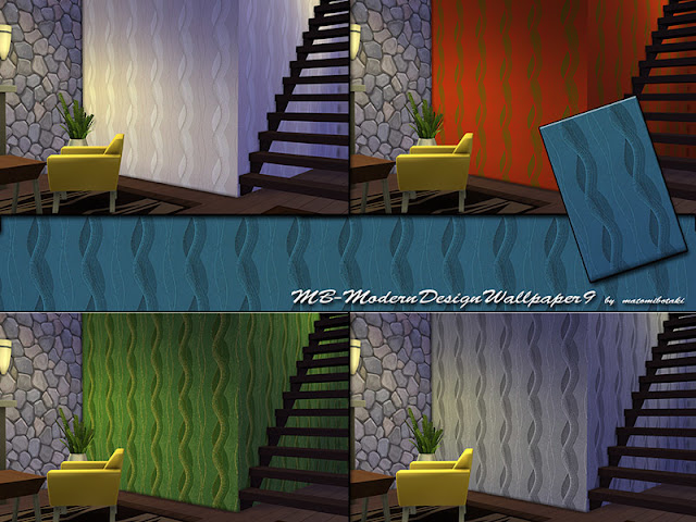 Стены с абстрактным рисунком для The Sims 4 со ссылками на скачивание