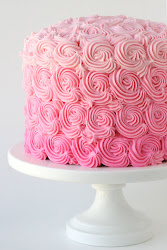 pink cakes wednesday cake ombre birthday swirl pretty swirls decorating simple rose icing rosette roses frosting layer flower purple decoration
