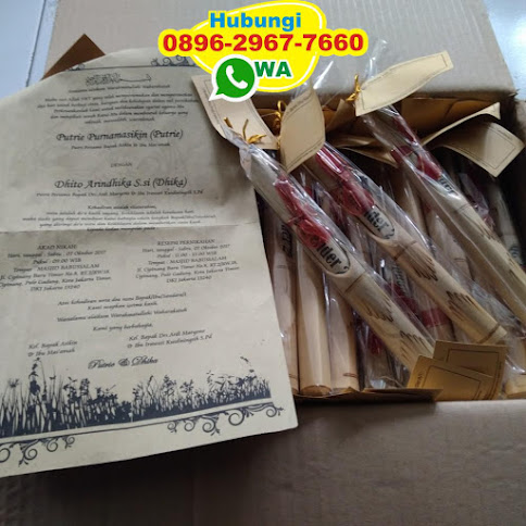 pabrik Undangan bambu murah 50544