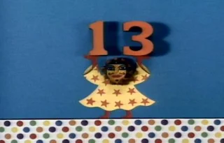 Masked March 13 is an animation about number 13. Sesame Street The Great Numbers Game