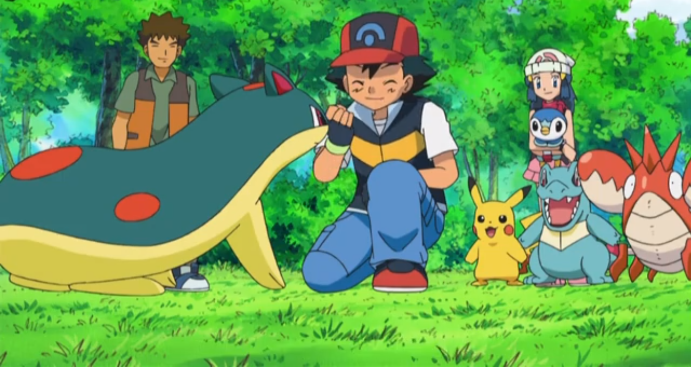 A Equipe de Ash em Johto