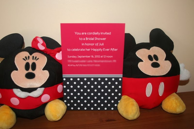 Mickey Mouse Bridal Shower - Polka Dot Invites