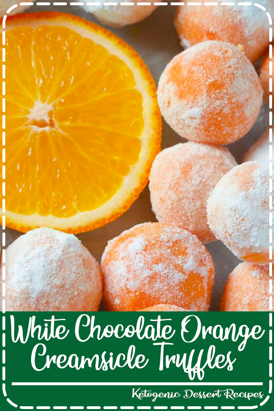 Food Brenda 12 White Chocolate Orange Creamsicle Truffles