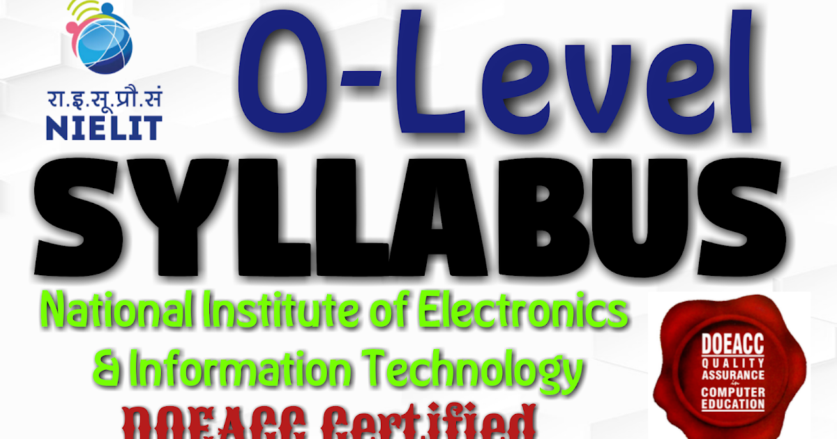 O Level Syllabus