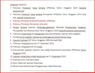 Contoh Lengkap Susunan/Sistematika LPPDesa Tahun Anggaran 2020 Contoh Lengkap Susunan/Sistematika LPPDesa Tahun Anggaran 2020