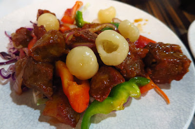 Gin Khao, longan sweet and sour pork