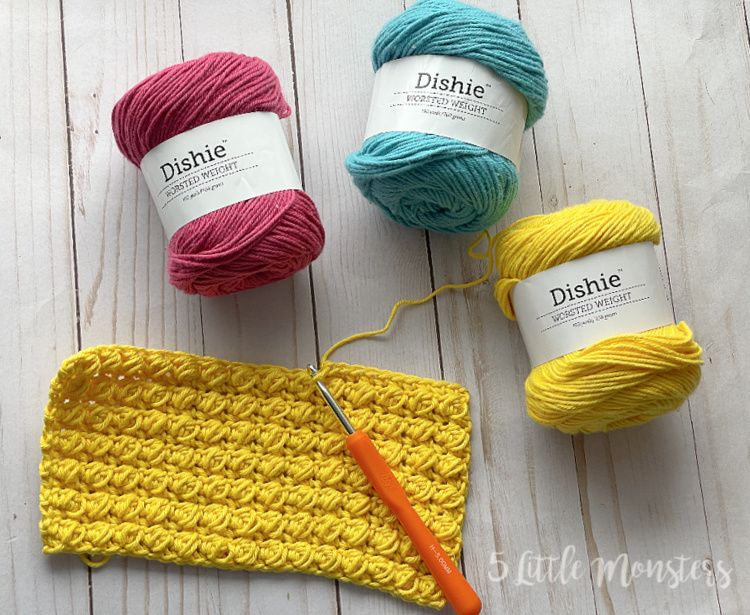 5 Little Monsters: Dishcloth Week- Pebbles Dishcloth