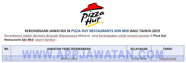 Pizza Hut Restaurants Sdn Bhd