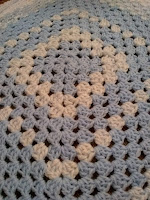 ProsperityStuff Crochet: Blue-White Granny Square