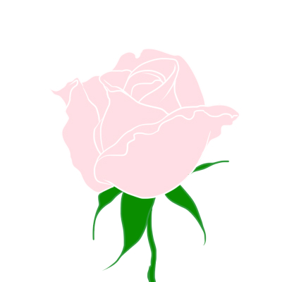 フリーアイコン 薔薇の花アイコンを描いてみた2