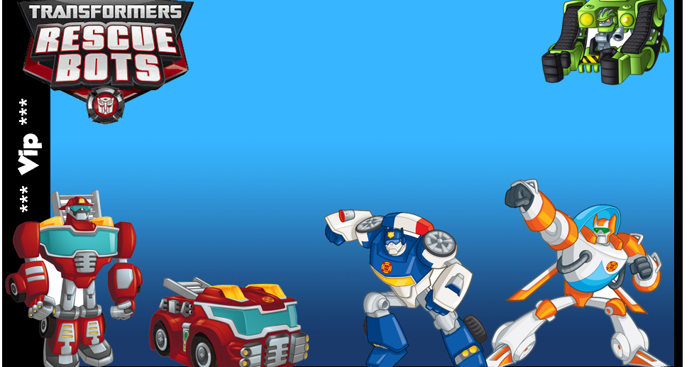 Personalised Photo Added Transformers Rescue Bots A5 Birthday Card 