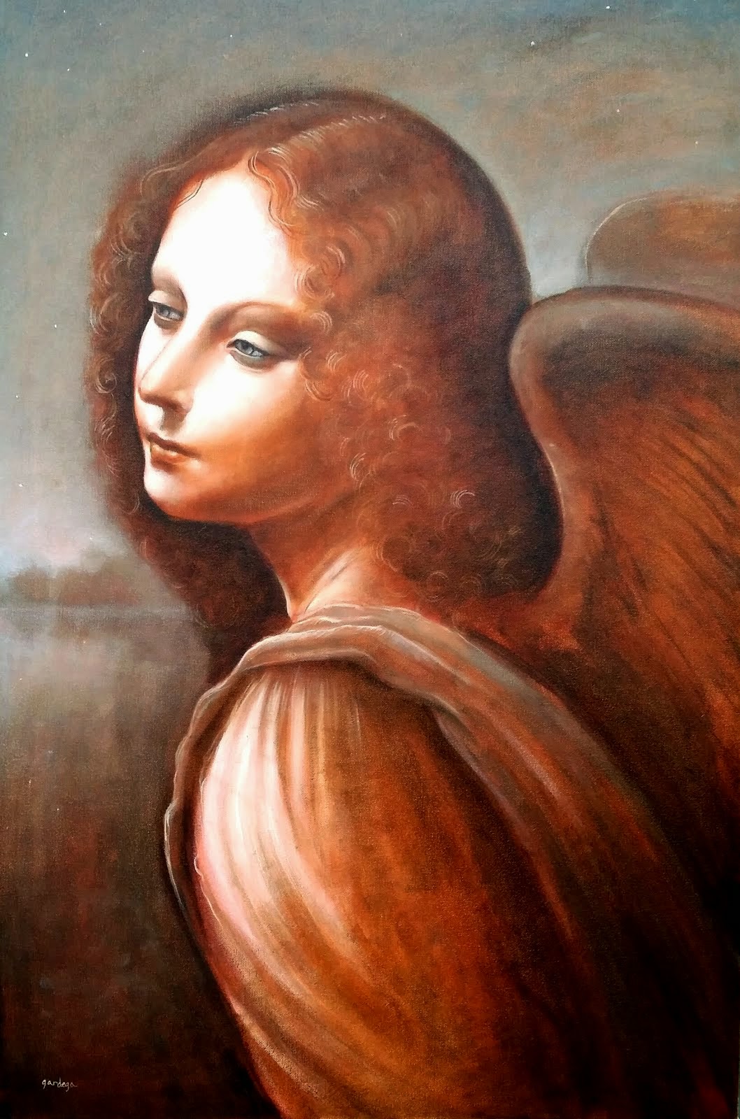 ANGEL TIME LAPSE PAINTING