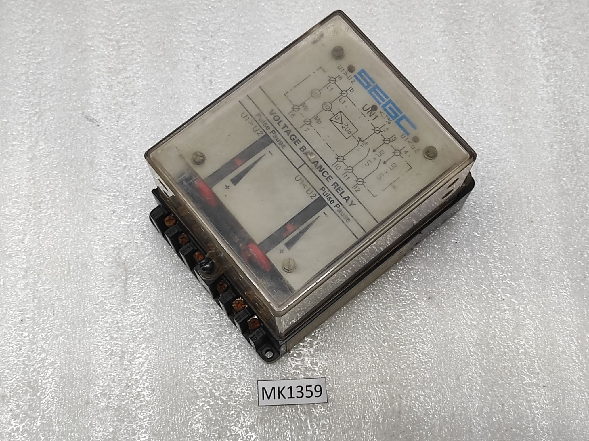SEGC UN1230 VOLTAGE BALANCE RELAY 94050051