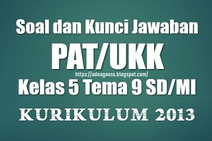 Soal Dan Kunci Jawaban Pat Ukk Kelas 5 Tema 9 Sd Mi Kurikulum 2013 Sobang 2