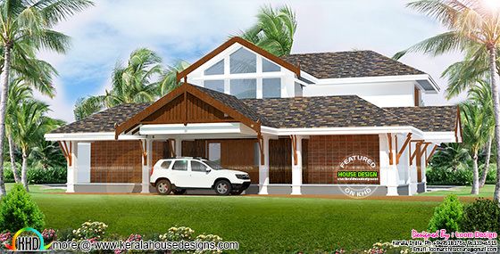 Sloping roof 2750 sq-ft, 4 bedroom home