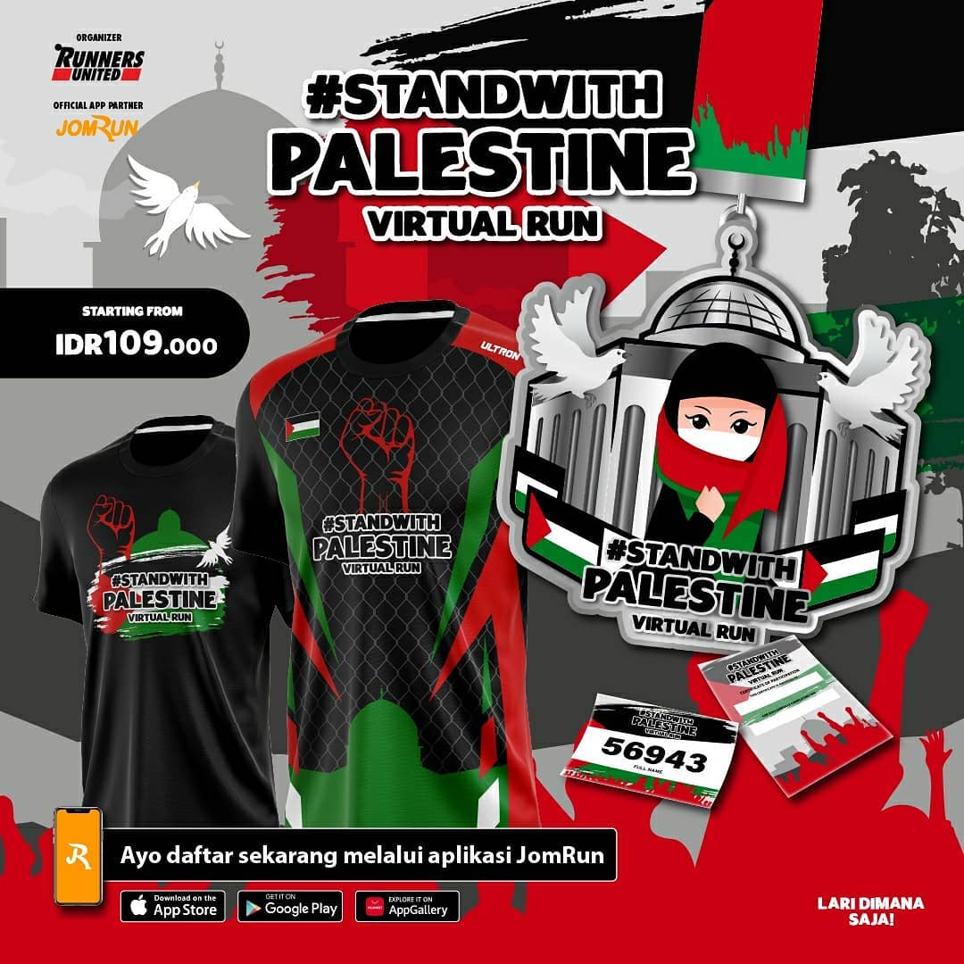🔍 Stand With Palestine Virtual Run - Indonesia • 2021 Stand With Palestine Virtual Run - Indonesia • 2021